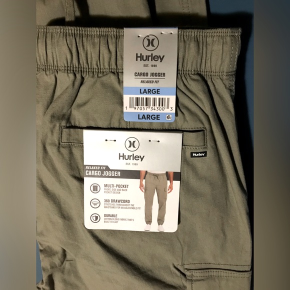 NWT Hurley- Mens Cargo Jogger Pants - Picture 2 of 9